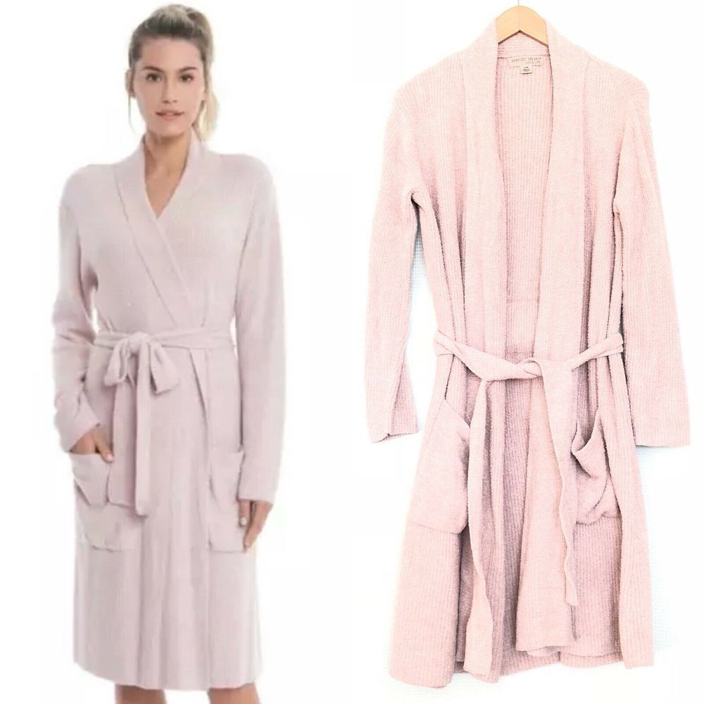 Barefoot Dreams Cozychic Lite Ribbed Robe Size S/M